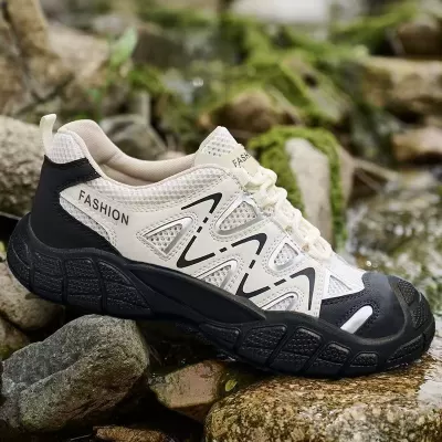 Men's Summer Breathable Mesh Sneakers 2026 New Anti-Slip Outdoor Casual Shoes · YANYAN China shoe factory