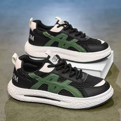 Men's 2026 New Summer Mesh Breathable Sports Shoes Fashion High-End Soft Sole Running Dad Sneakers · YANYAN China shoe factory