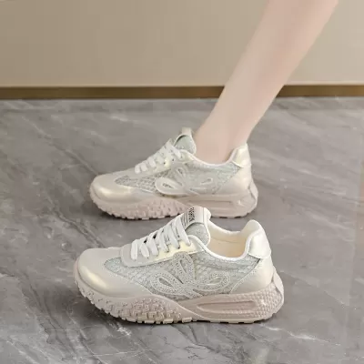 Summer Women's Breathable German Trainer Shoes, Korean Style Thick Sole Casual Sneakers · YANYAN China shoe factory