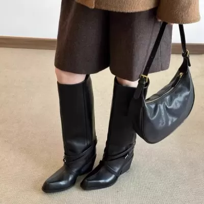 Chuyuji 2026 Spring Summer Long Boots High Heel Chunky Heel Women Riding Boots · YANYAN China shoe factory
