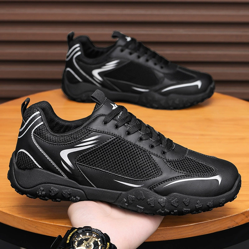 2026 Summer Retro German Training Men's Breathable Mesh Shoes Wide Toe Box Outdoor Hiking Sports Casual