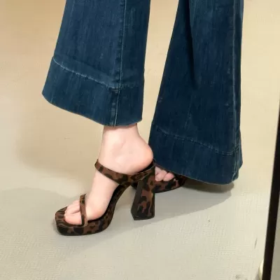 Chuyuji Women's Korean Roman Pointed Toe Thin Strap Wedge Sandals Summer Beach · YANYAN China shoe factory