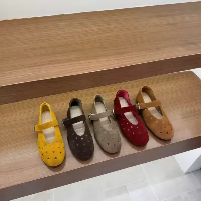 Women's Korean Lace Mary Jane Shoes One-Strap Flat Breathable Comfort Shoes · YANYAN China shoe factory