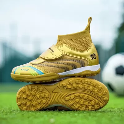 New Soccer Shoes Kids TF Studs Cristiano Ronaldo Training Shoes Girls Artificial Grass Sports · YANYAN China shoe factory