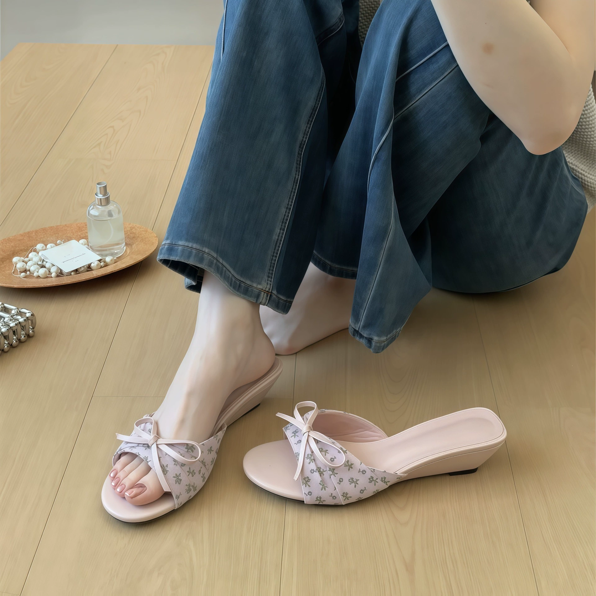 Sandales compensées pour femme, été 2026, antidérapantes, mode vacances