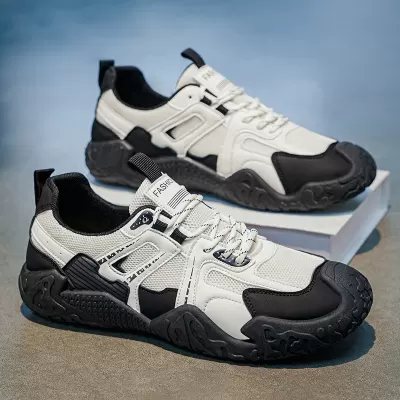 Men's 2026 Summer Breathable Black Casual Sneakers Outdoor Hiking Student Shoes · YANYAN China shoe factory