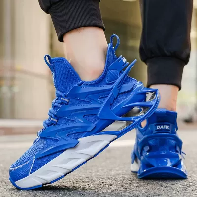 Cross-border Big Size Blade Men's Shoes Summer Youth Knitted Running Shoes Lightweight Cushioned · YANYAN China shoe factory