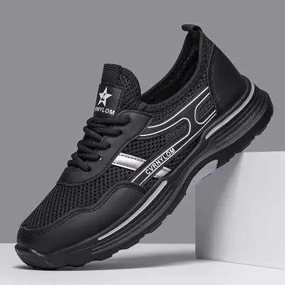 Men's 2026 Summer New Breathable Mesh Shoes Soft Sole Non-Slip Sports Casual Shoes Fashion Comfort Men's · YANYAN China shoe factory