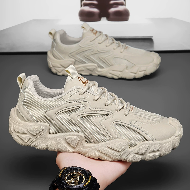 Men's 2026 Summer New Mesh Shoes, Breathable Casual Sneakers, Soft Sole Lightweight Outdoor Shoes