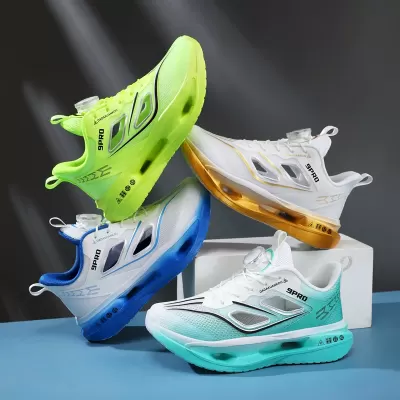 New Rotary Buckle Boys Summer 2026 Thin Breathable Single Mesh Hollow Shoes Children's Sports Shoes
