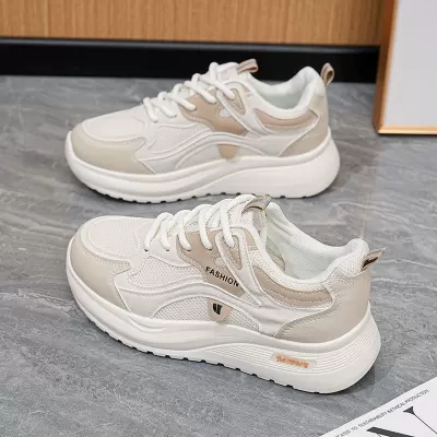 2026 Spring Summer Women's Breathable Mesh Thick Sole Casual Running Dad Sneakers · YANYAN China shoe factory