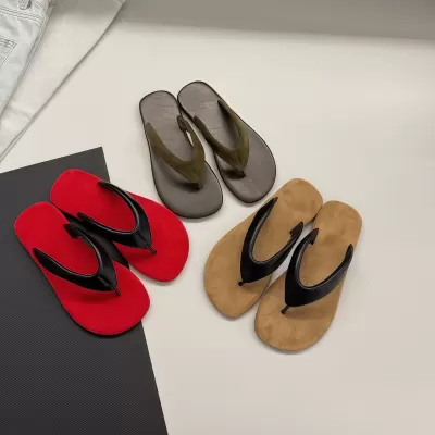 Slip On Casual Toe Ring Sandals Women 2026 Korean Color Block Flip Flops Beach · YANYAN China shoe factory