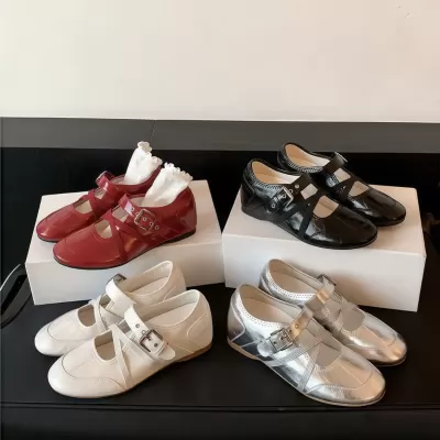 Chuyuji Ballet Mary Jane Shoes for Women Inner Height Cross Strap Casual Sneakers · YANYAN China shoe factory
