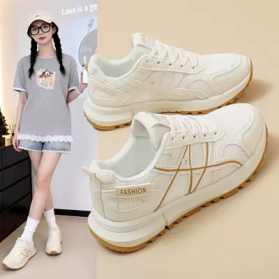 2026 Summer New Comfortable Fashion Thick Sole Breathable Sports Shoes for Women, Casual Sneakers · YANYAN China shoe factory