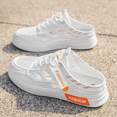 Men's Summer Cloth Shoes Breathable Anti-Slip Slip-On Driving Mules Casual Sneakers · YANYAN China shoe factory