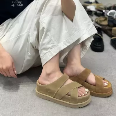 Women's Platform Thong Sandals Summer 2026 New Wedge Heel Fashion Open Toe