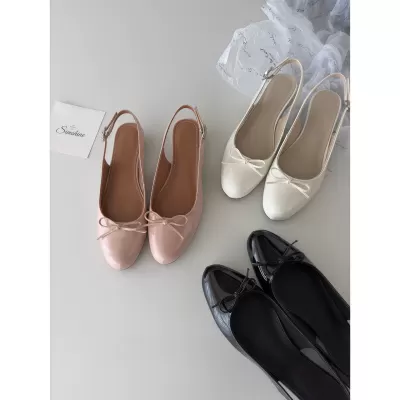Women's French Round Toe Bow Knot Closed Toe Backless Strap Sandals · YANYAN China shoe factory
