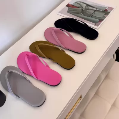 Women's Korean Round Toe Anti Slip Thong Sandals Summer 2026 Flat Beach · YANYAN China shoe factory