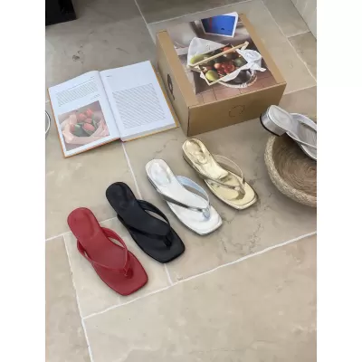 Women's French Retro Fashion Comfortable Slide Sandals with Chunky Heel 2026 · YANYAN China shoe factory