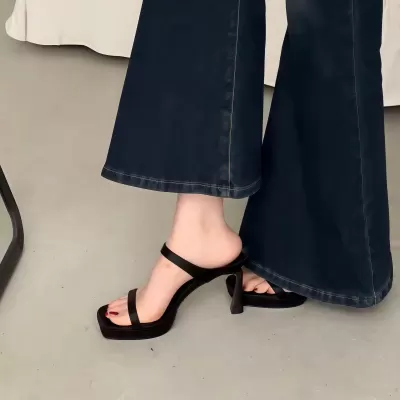 Women's Ultra High Heel Platform Stiletto Slide Sandals Sexy Summer Open Toe · YANYAN China shoe factory