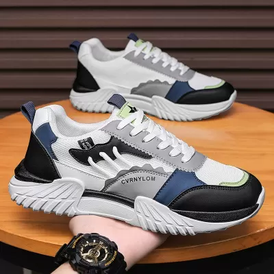 Men's 2026 Summer New Outdoor Dad Sneakers, Breathable Lightweight Thick Sole Anti-Slip Mesh Shoes · YANYAN China shoe factory