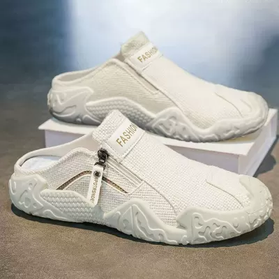 Men's Summer Canvas Slip-On Driving Shoes Breathable Non-Slip Loafers · YANYAN China shoe factory