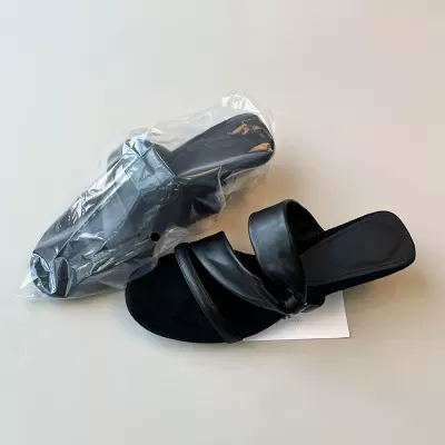 French Retro Fashion Wedge Slide Sandals for Women Unique Design Comfortable · YANYAN China shoe factory