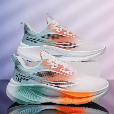 Men's Running Shoes 2026 Summer Breathable Mesh Cushioned Sports Sneakers · YANYAN China shoe factory