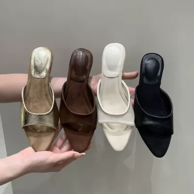 Chuyuji Women's Pointed Toe High Heel Sandals, Korean Style, Summer 2026 · YANYAN China shoe factory