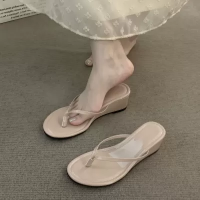 Chuyuji Women's High Heel Nude Sandals, Beach Vacation, Inner Height Increase · YANYAN China shoe factory