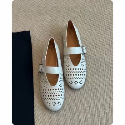 Chuyuji Women's French Flat Ballet Shoes, Breathable, Mary Jane Style, Summer · YANYAN China shoe factory