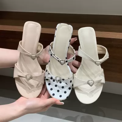 Chuyuji Women's French Fairy Wedge Crystal Sandals, Vacation, Summer 2026