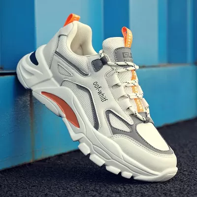 Men's Breathable Mesh Running Shoes 2026 Spring Fashion Casual Dad Sneakers
