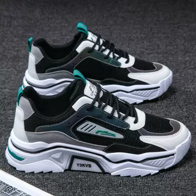 Men's Breathable Mesh Heightening Sneakers 2026 Winter Fashion Dad Shoes