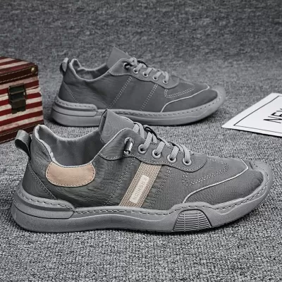Men's Winter Breathable Canvas Casual Shoes Korean Style Rubber Sole · YANYAN China shoe factory