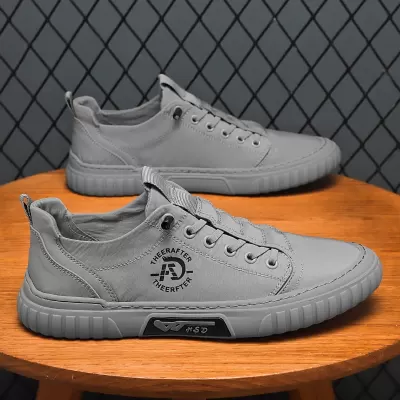 Men's Breathable Canvas Driving Shoes Thin Style Slip-On Casual Loafers · YANYAN China shoe factory