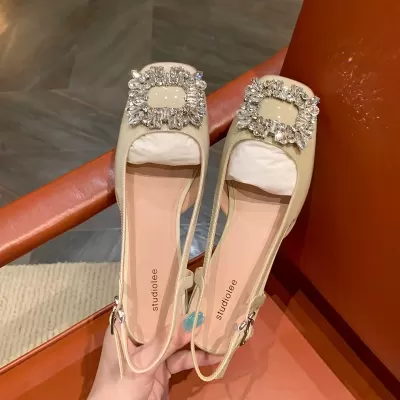 Closed Toe Sandals for Women New Summer Chunky Heel Non-Slip Retro High Wedge Korean · YANYAN China shoe factory