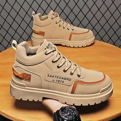 2025 Fall New High-Top Martin Boots for Men, Durable Hiking Shoes, Fashion Trendy Boots 8610