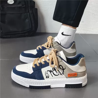 Men's Casual Sneakers 2026 Spring Korean Style Comfortable Low Top · YANYAN China shoe factory