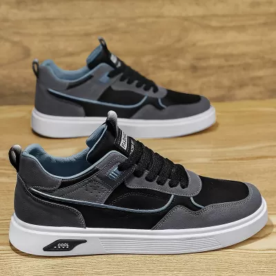 Men's Work Sneakers 2026 Leather Low Top Breathable Casual Shoes · YANYAN China shoe factory