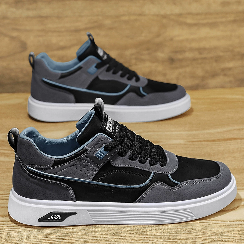 Herren-Arbeits-Sneaker 2026 Leder Low-Top atmungsaktiv Casual-Schuhe
