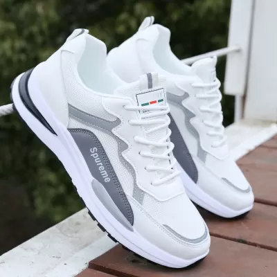 Men's Breathable Mesh Running Shoes 2026 Winter Heightening Dad Sneakers · YANYAN China shoe factory
