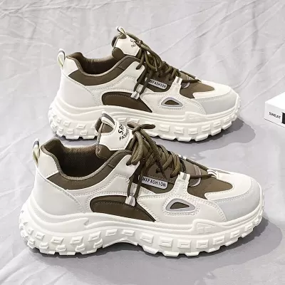 Men's Casual Heightening Sneakers 2026 Winter White Dad Shoes Fashion · YANYAN China shoe factory