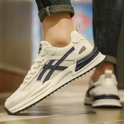 Men's Retro Mesh Running Shoes 2026 Spring Breathable Casual Sneakers for Travel · YANYAN China shoe factory