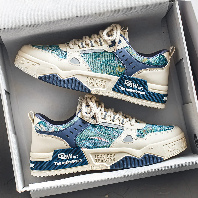 Sapatos Board Estilo Chinês Masculinos Sola Grossa 2026 Inverno Respiráveis Antiderrapantes Casuais