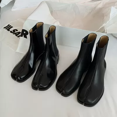 2026 Fall Winter British Style Hoof Boots Short Boots Mid Calf Elastic Designer Chelsea Boots Women Cross Border Stock · YANYAN China shoe factory