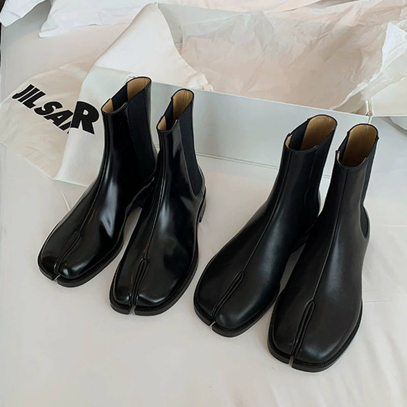 2026 Fall Winter British Style Hoof Boots Short Boots Mid Calf Elastic Designer Chelsea Boots Women Cross Border Stock