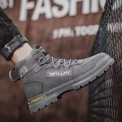 Men's High Top Martin Boots 2026 Spring Winter Waterproof Anti-Slip Work Boots · YANYAN China shoe factory