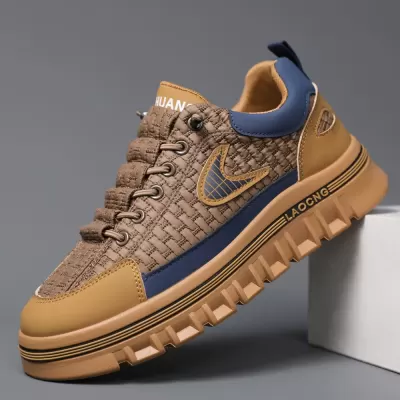 European Men's Shoes Autumn 2026 New, Casual Sports Aglet Board Shoes Thick Sole · YANYAN China shoe factory
