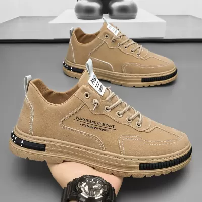 Men's Casual Work Shoes 2026 Winter Anti-Slip Waterproof Low Top Sneakers